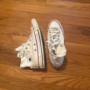 Converse White Canvas High-Top Sneakers Timeless Design